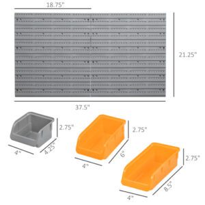 Wall Mounted Pegboard Organizer